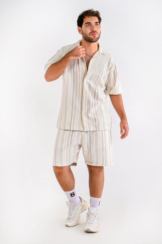 Boho Shoreline Set – Off White & Olive